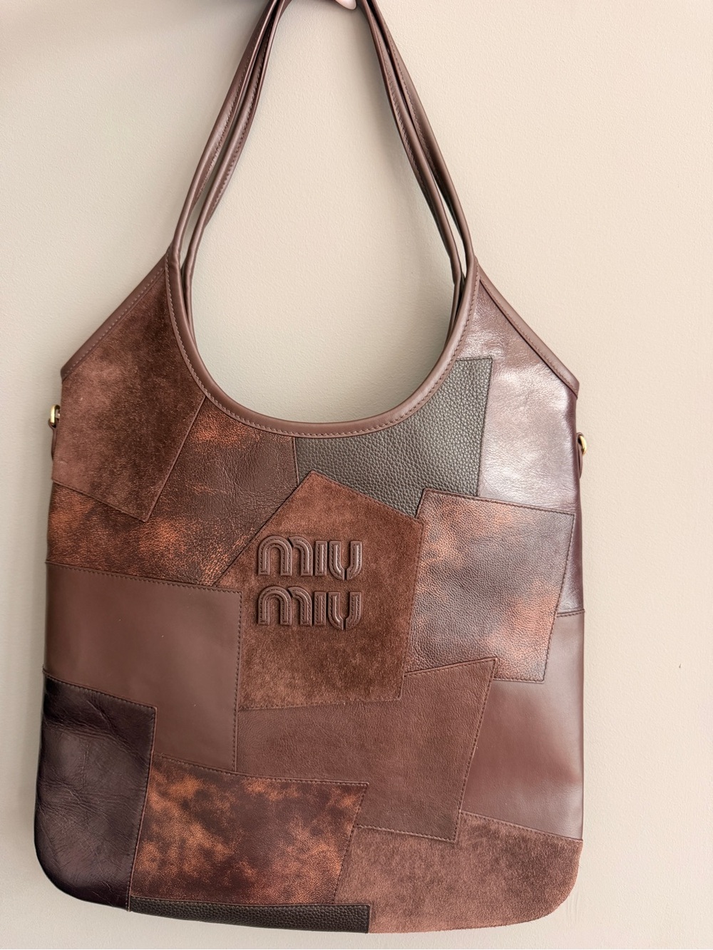 Miu Miu Patchwork Ivy Patchwork Shoulder Bag